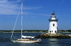 Connecticut's Saybrook Breakwater Lighthouse